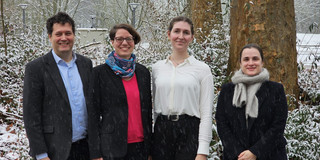 Ronja Heming with 3 Members of the doctoral committee