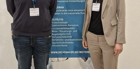 Maximilian Kattner and Dr. Kerstin Wohlgemuth at DECHEMA Conference