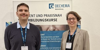 Maximilian Kattner and Dr. Kerstin Wohlgemuth at DECHEMA Conference
