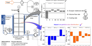 Graphical Abstract of the suspension melt crystallizer
