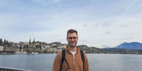 Jan Hohlmann at Lake Lucerne
